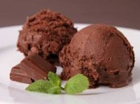 Шоколадное итальянское мороженое